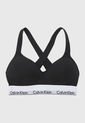 Bralette Negro-Blanco Calvin Klein de Calvin Klein