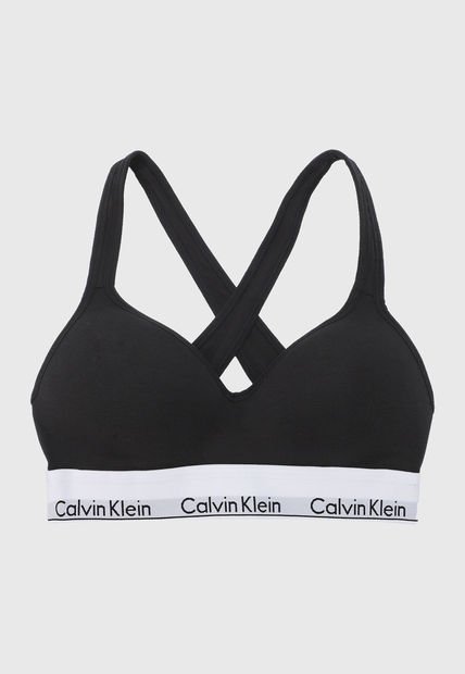 Bralette Negro-Blanco Calvin Klein