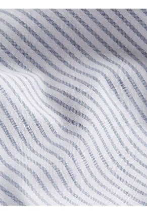 Camisa De Rayas Celestes Oxford Para Hombre Calvin Klein