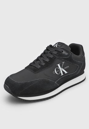 Tenis Lifestyle Blanco-Negro Calvin Klein Jeans Retro Runner
