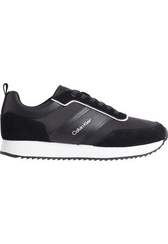 Tenis Negro Low Top Lace Up Calvin Klein Calvin Klein