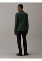 Polo Verde Slim De Manga Larga Para Hombre Calvin Klein de Calvin Klein