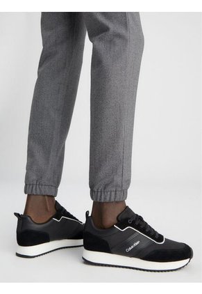 Tenis Negro Low Top Lace Up Calvin Klein