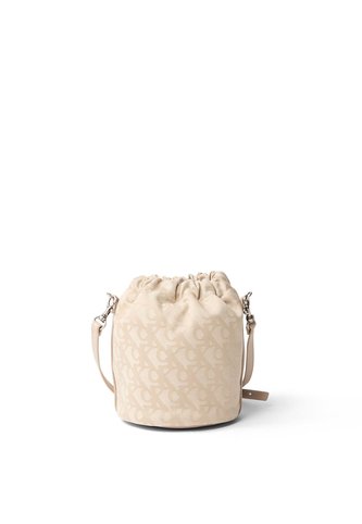 Bolso Marfil Bucket Con Estampado En Jacquard Calvin Klein Calvin Klein