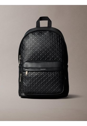 Morral Negro Con Monograma Grabado Integral Calvin Klein Calvin Klein