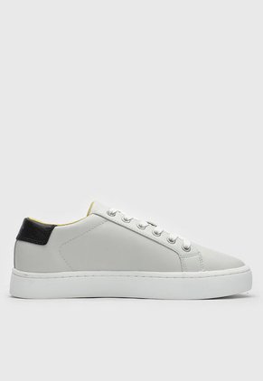 Tenis Lifestyle Beige-Negro-Mostaza Calvin Klein Classic Cupsole Laceup Low LTH