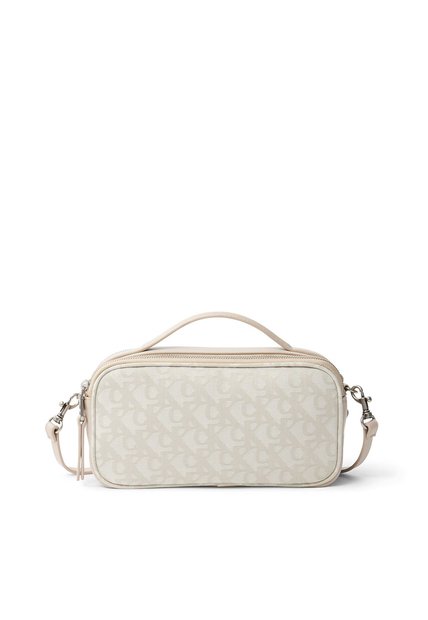 Bolso Marfil Camera Con Doble Cremallera Calvin Klein