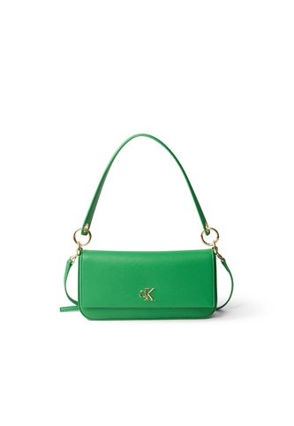 Bolso Verde De Hombro Minimal Monograma Calvin Klein Calvin Klein