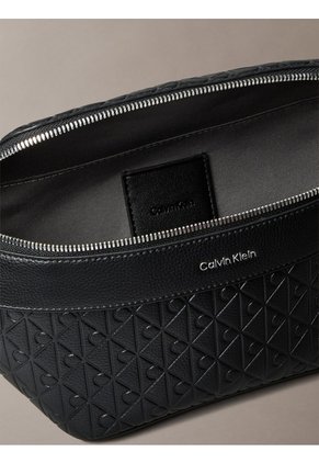 Canguro Negro Con Monograma Grabado Integral Calvin Klein