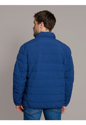 Chaqueta Azul Stretch Con Cremallera Calvin Klein