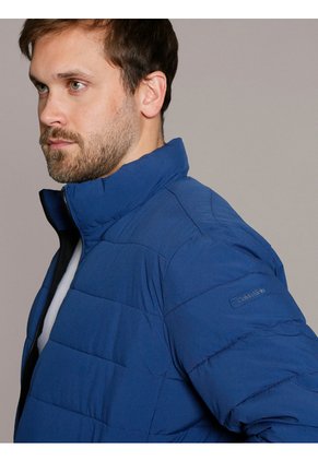 Chaqueta Azul Stretch Con Cremallera Calvin Klein