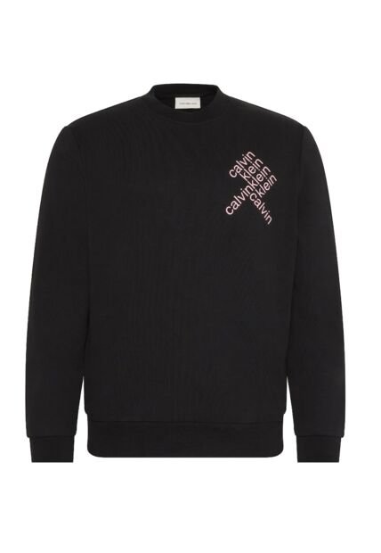 Buzo Negro Con Logo Gráfico Calvin Klein