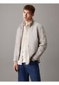 Chaqueta Gris De Nailon Acolchado Con Cremallera Calvin Klein de Calvin Klein