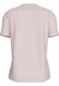 Camiseta Rosada Con Logo Bordado Calvin Klein de Calvin Klein