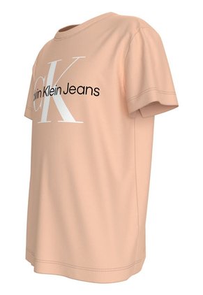 Camiseta Naranja Unisex Con Logo Calvin Klein