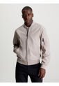 Chaqueta Beige Bomber De Nailon De Algodón Calvin Klein de Calvin Klein