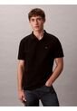 Polo Negro Clásico De Piqué De Algodón Calvin Klein de Calvin Klein