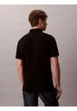 Polo Negro Clásico De Piqué De Algodón Calvin Klein de Calvin Klein