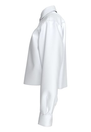 Camisa Blanca De Popelina De Manga Larga Calvin Klein