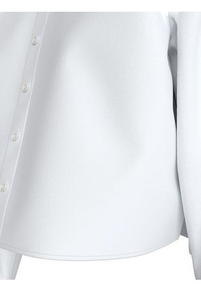 Camisa Blanca De Popelina De Manga Larga Calvin Klein