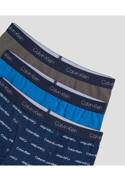 Pack Azul De 3 Bóxers Brief Para Niño Calvin Klein