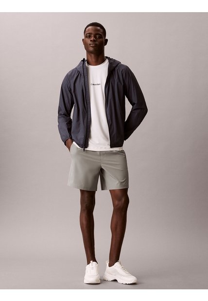 Pantaloneta Gris Woven En Tejido Plano Calvin Klein