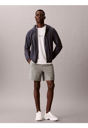 Pantaloneta Gris Woven En Tejido Plano Calvin Klein