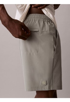 Pantaloneta Gris Woven En Tejido Plano Calvin Klein