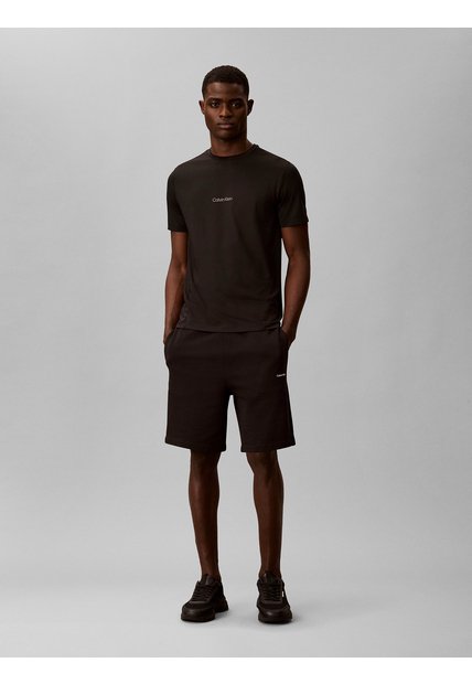 Pantaloneta Negra De Nano Standard Logo Calvin Klein