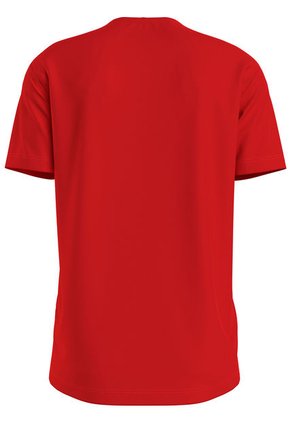 Camiseta De Algodón Con Monograma Calvin Klein
