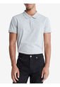 Polo Gris Slim Solid Para Hombre Calvin Klein de Calvin Klein