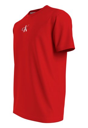 Camiseta De Algodón Con Monograma Calvin Klein