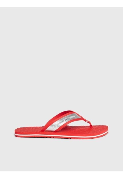 Sandalias Rojas Con Detalles Metálicos Calvin Klein
