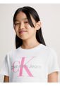 Camiseta Niño Blanca Unisex Con Logo Calvin Klein de Calvin Klein