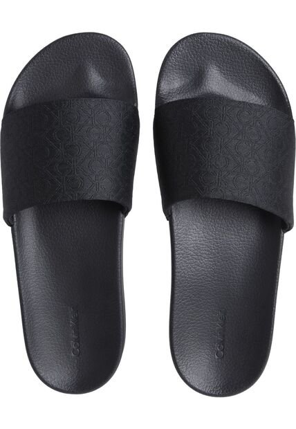 Sandalias Negro De Tiras Anchas Para Hombre Calvin Klein