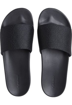 Sandalias Negro De Tiras Anchas Para Hombre Calvin Klein