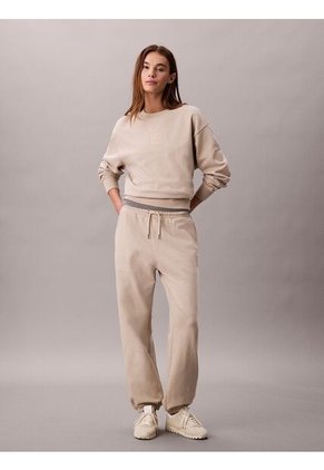 Saco Beige De Felpa De Gran Calidad Calvin Klein