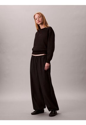 Saco Negro De Felpa De Gran Calidad Calvin Klein