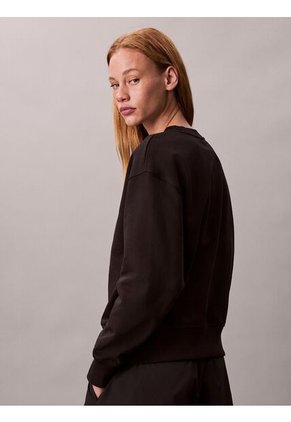 Saco Negro De Felpa De Gran Calidad Calvin Klein