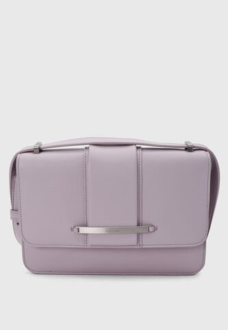 Bolso Manos Libres Calvin Klein Bar Hardware Lila Calvin Klein