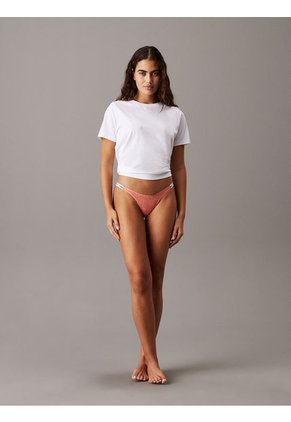 Tanga Rosada De Encaje - Modern Logo With Lace Calvin Klein