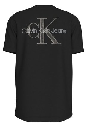 Camiseta Negra Con Logotipo En La Espalda Calvin Klein