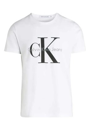 Camiseta Blanca Para Niño Unisex Con Logo Calvin Klein