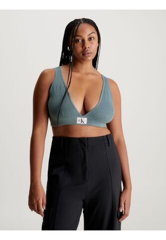 Top Verde De Punto De Algodón Para Mujer Calvin Klein Calvin Klein