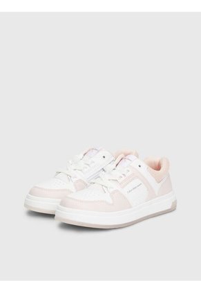 Tenis Blancos Para Niña Con Detalles Rosa Calvin Klein