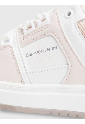 Tenis Blancos Para Niña Con Detalles Rosa Calvin Klein