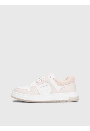 Tenis Blancos Para Niña Con Detalles Rosa Calvin Klein