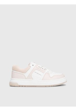 Tenis Blancos Para Niña Con Detalles Rosa Calvin Klein