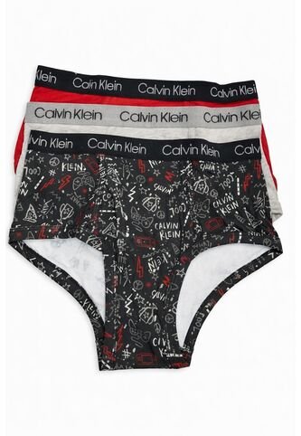 Pack Multicolor De 3 Calzoncillos Para Niño Calvin Klein Calvin Klein