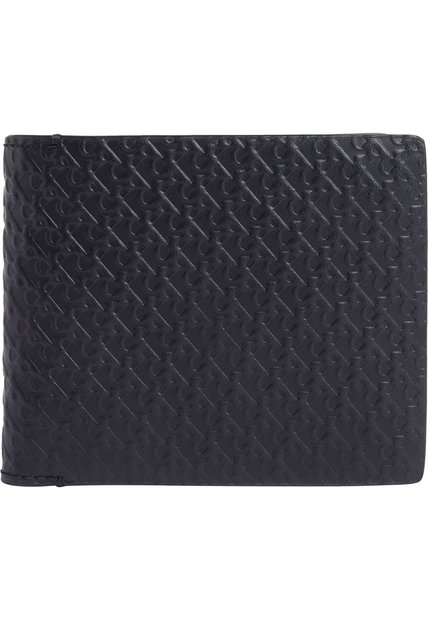 Billetera Celeste Bifold Con Estampado En Relieve Calvin Klein